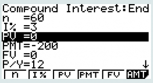 Screenshot of CASIO TVM For Loan Example
