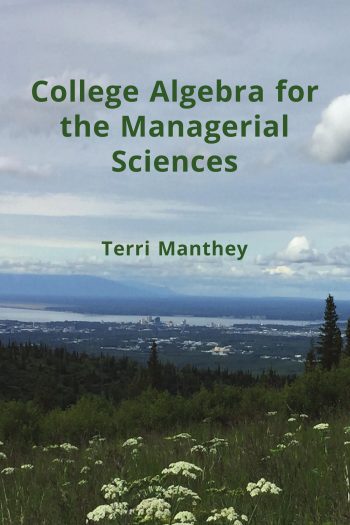 book cover - College Algebra for the Managerial Sciences