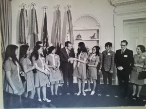 Picture of President Nixon meeting with Alaska Native Peoples